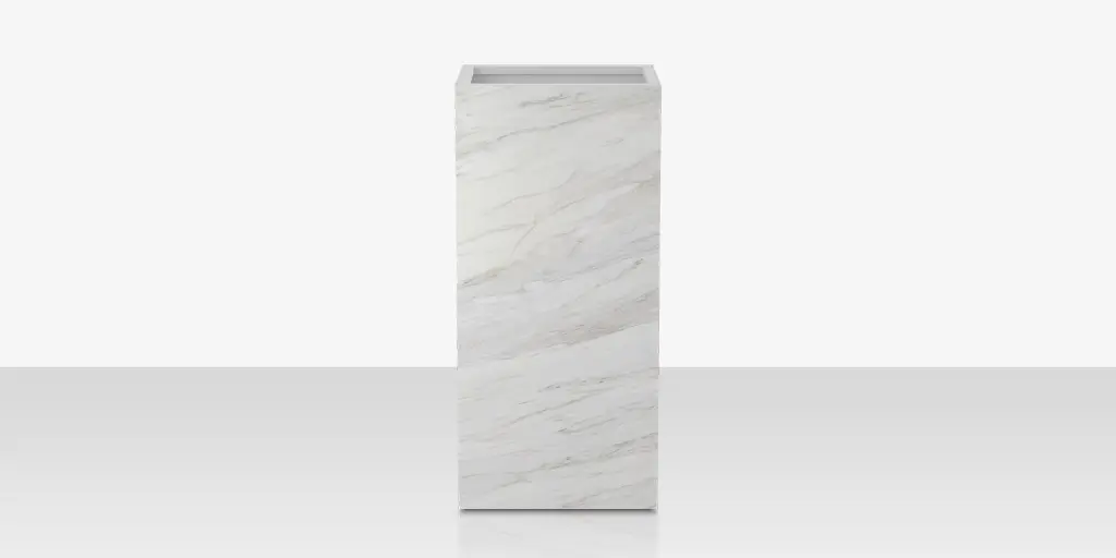 porcelain_planter_24x24x48_calacata_front.webp