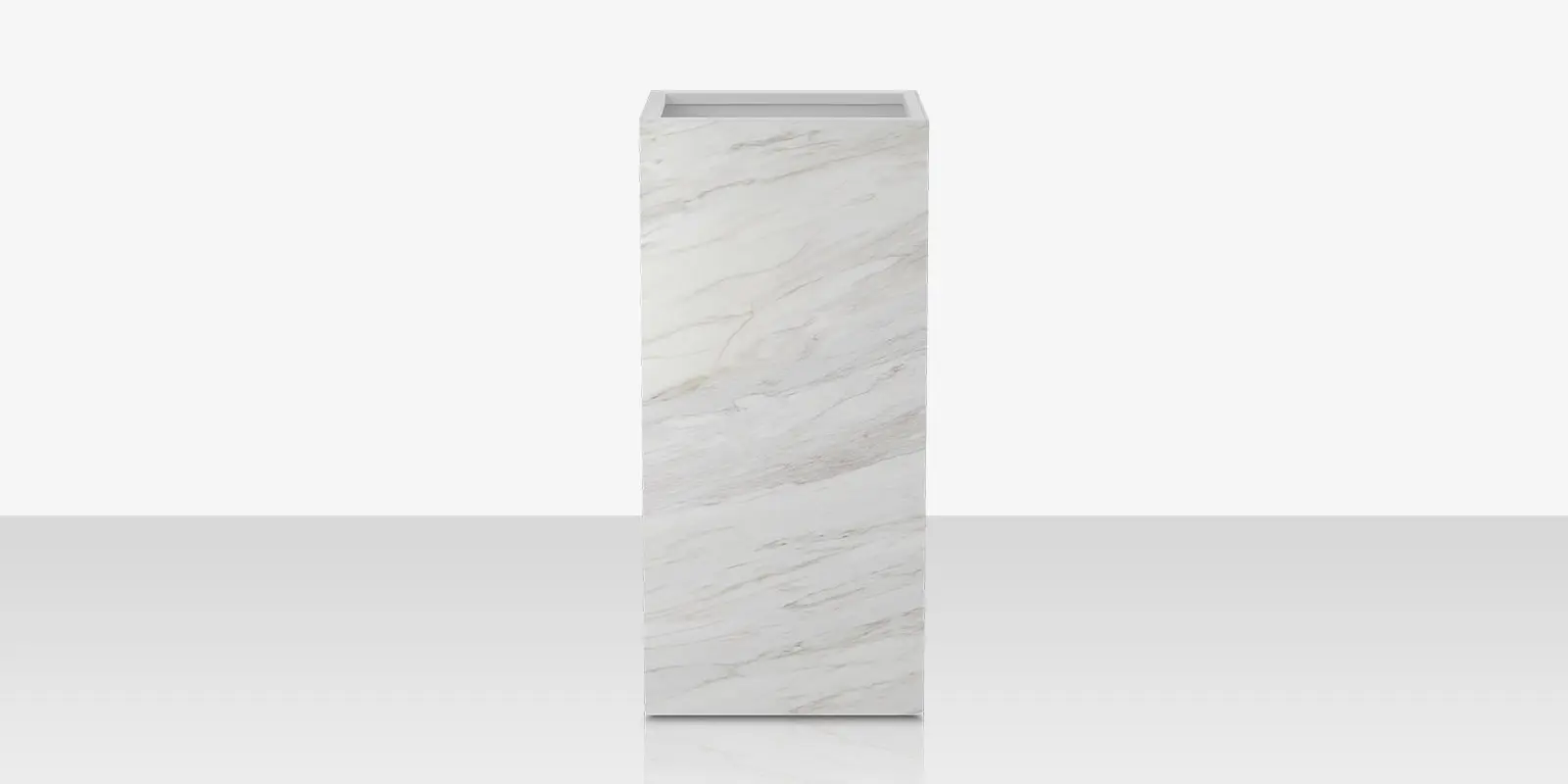 porcelain_planter_24x24x48_calacata_front.webp